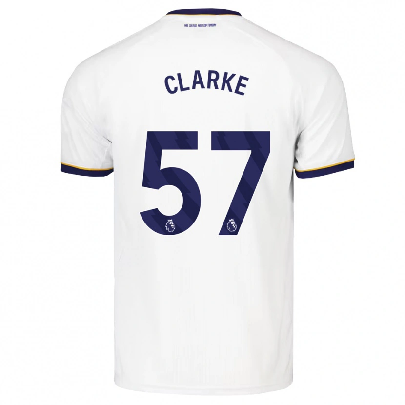 Danxen Men Justin Clarke #57 Midnight Blue White Yellow Away Jersey 2026/27 T-Shirt