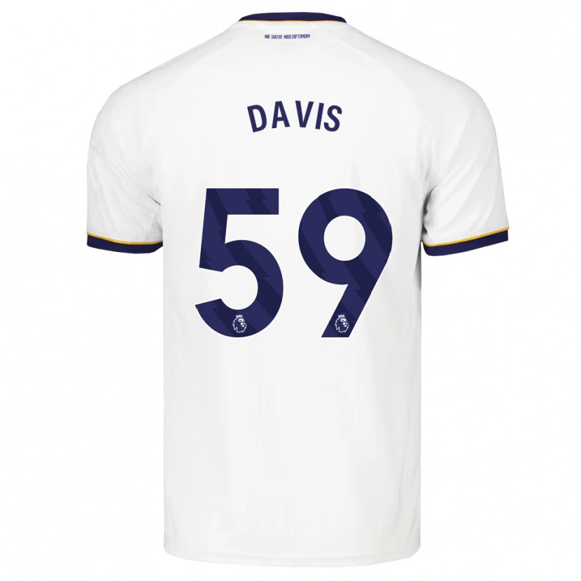 Danxen Men Luca Davis #59 Midnight Blue White Yellow Away Jersey 2026/27 T-Shirt