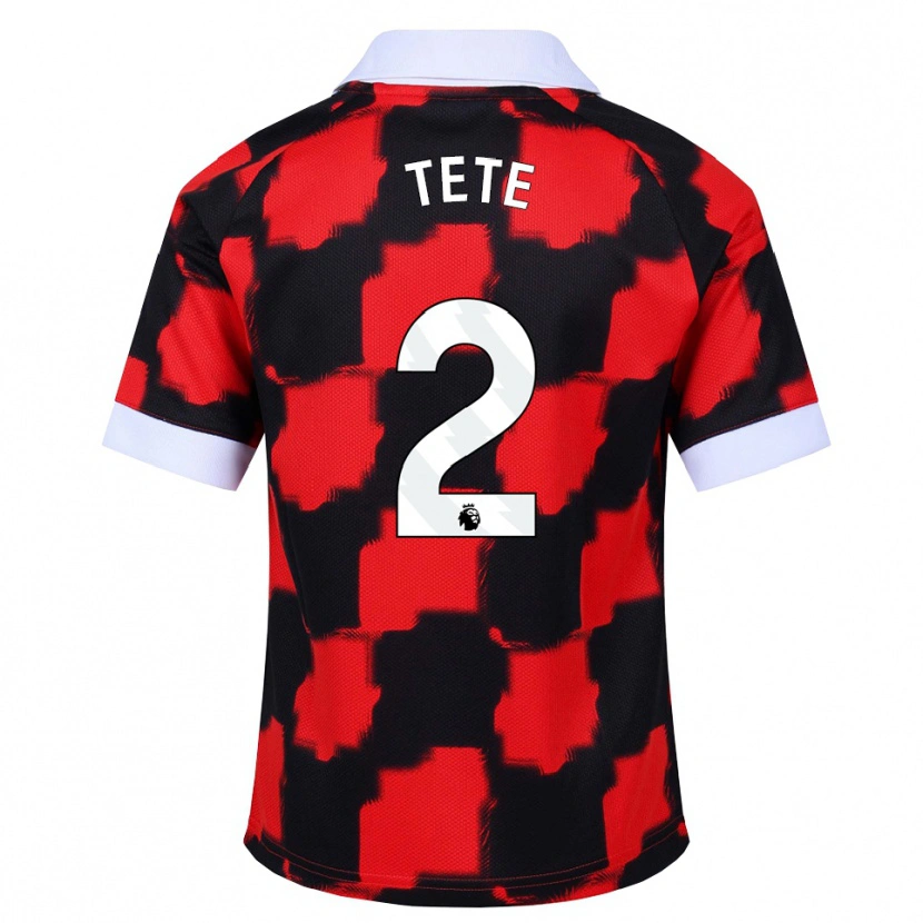 Danxen Men Kenny Tete #2 Red White Black Away Jersey 2026/27 T-Shirt