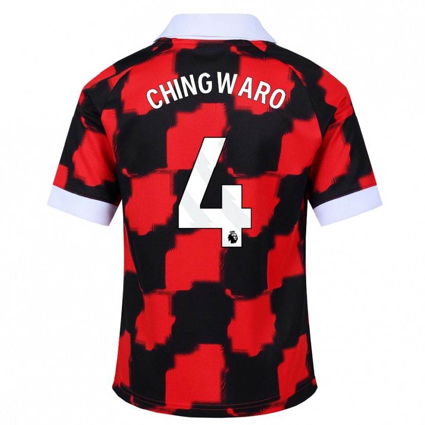 Danxen Men Seth Chingwaro #4 Red White Black Away Jersey 2026/27 T-Shirt