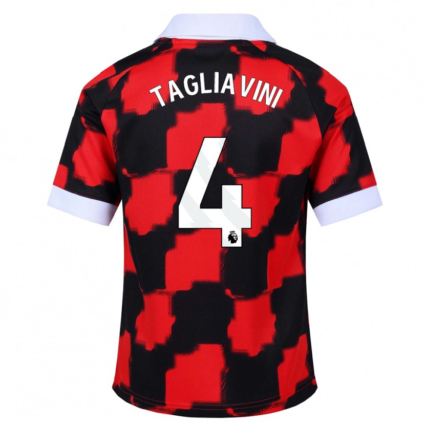 Danxen Men Ella Tagliavini #4 Red White Black Away Jersey 2026/27 T-Shirt
