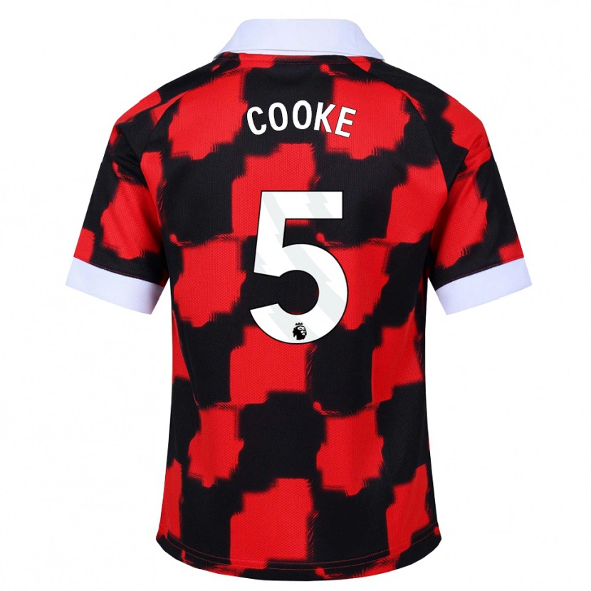 Danxen Men Logan Cooke #5 Red White Black Away Jersey 2026/27 T-Shirt