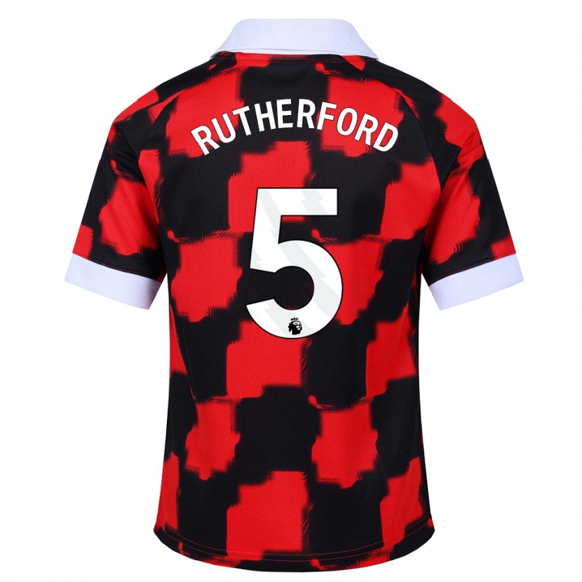 Danxen Men Leeta Rutherford #5 Red White Black Away Jersey 2026/27 T-Shirt