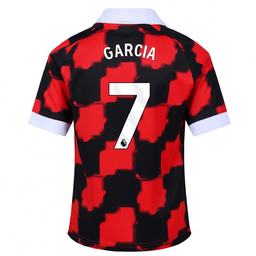 Danxen Men Gonzalo García #7 Red White Black Away Jersey 2026/27 T-Shirt