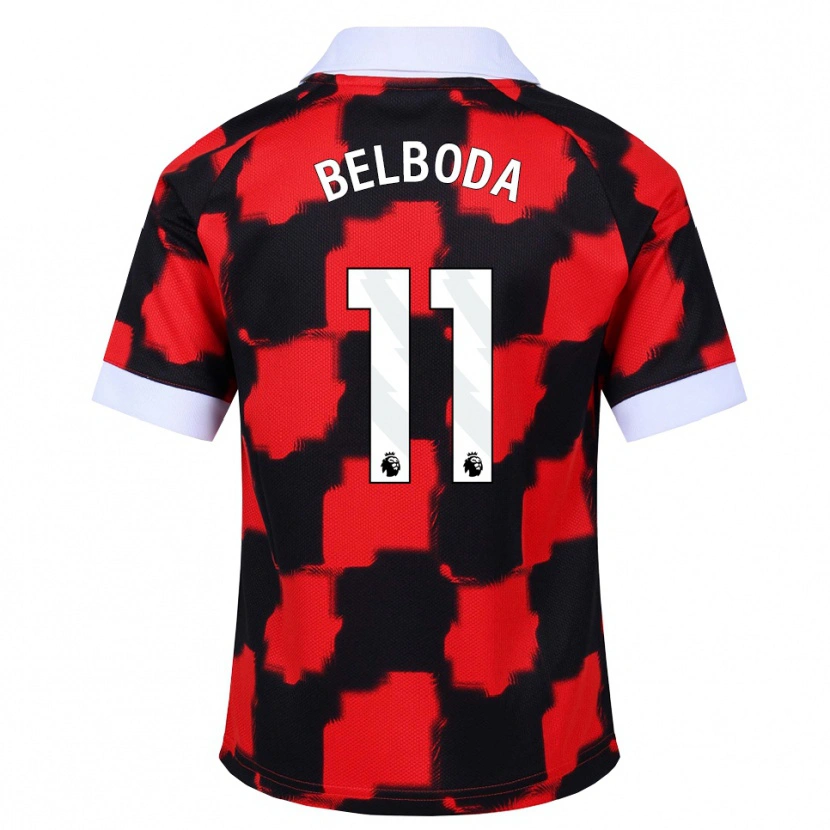 Danxen Men Malachai Belboda #11 Red White Black Away Jersey 2026/27 T-Shirt