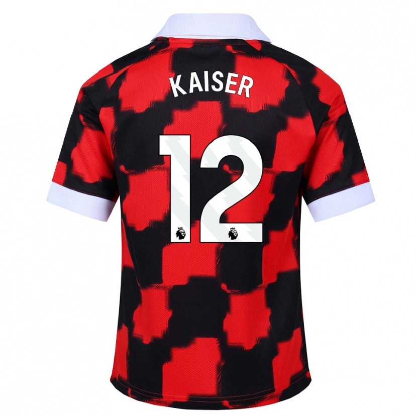 Danxen Men Dino Kaiser #12 Red White Black Away Jersey 2026/27 T-Shirt