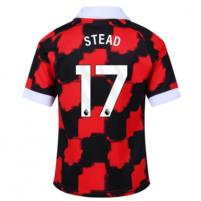 Danxen Men Kayleigh Stead #17 Red White Black Away Jersey 2026/27 T-Shirt