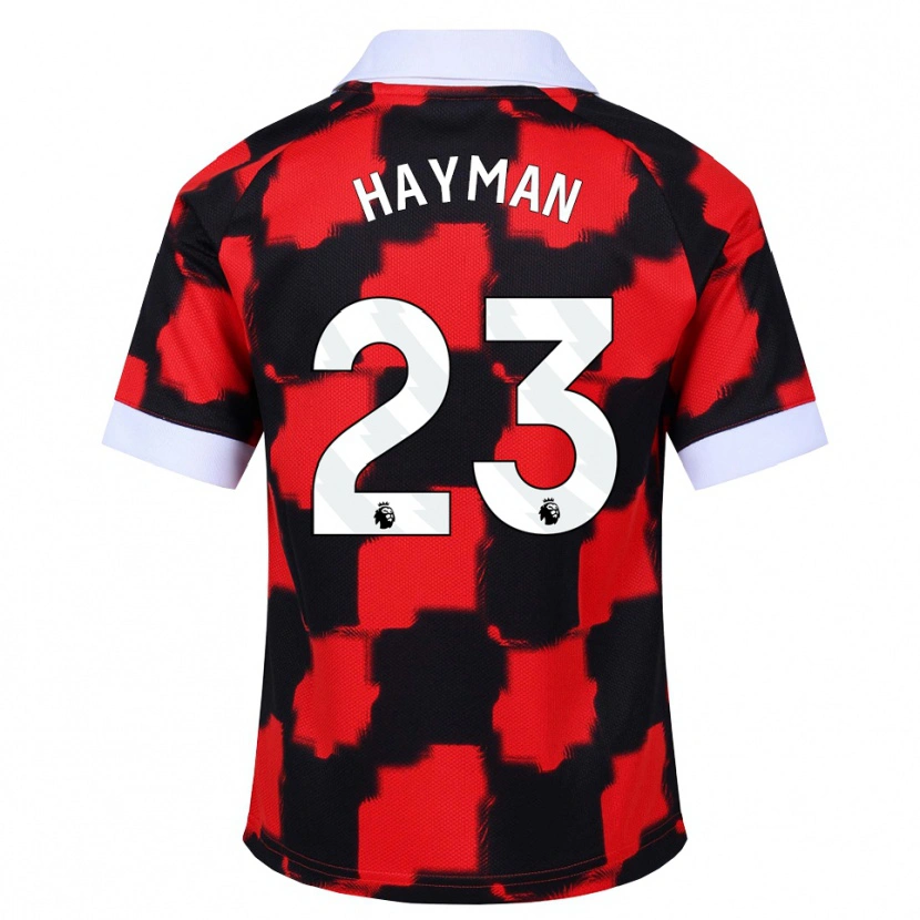 Danxen Men Alex Hayman #23 Red White Black Away Jersey 2026/27 T-Shirt