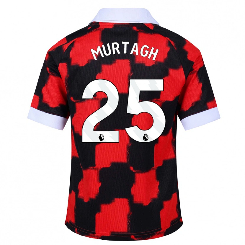 Danxen Men Ruby Murtagh #25 Red White Black Away Jersey 2026/27 T-Shirt