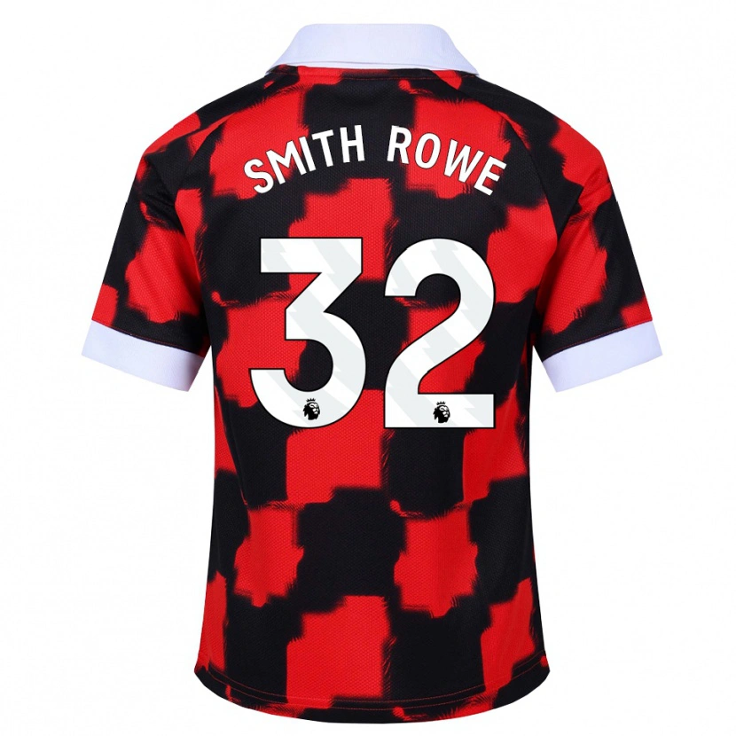 Danxen Men Emile Smith Rowe #32 Red White Black Away Jersey 2026/27 T-Shirt