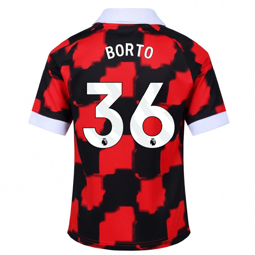 Danxen Men Alex Borto #36 Red White Black Away Jersey 2026/27 T-Shirt