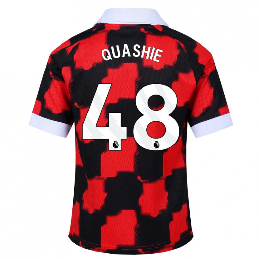 Danxen Men Jayden Quashie #48 Red White Black Away Jersey 2026/27 T-Shirt