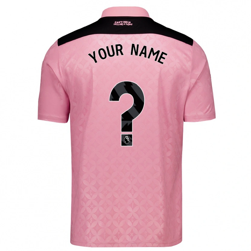 Danxen Men Your Name #0 Light Pink Black Away Jersey 2026/27 T-Shirt