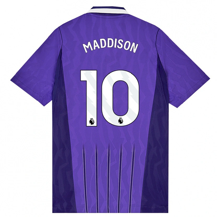 Danxen Men James Maddison #10 Purple White Third Jersey 2026/27 T-Shirt