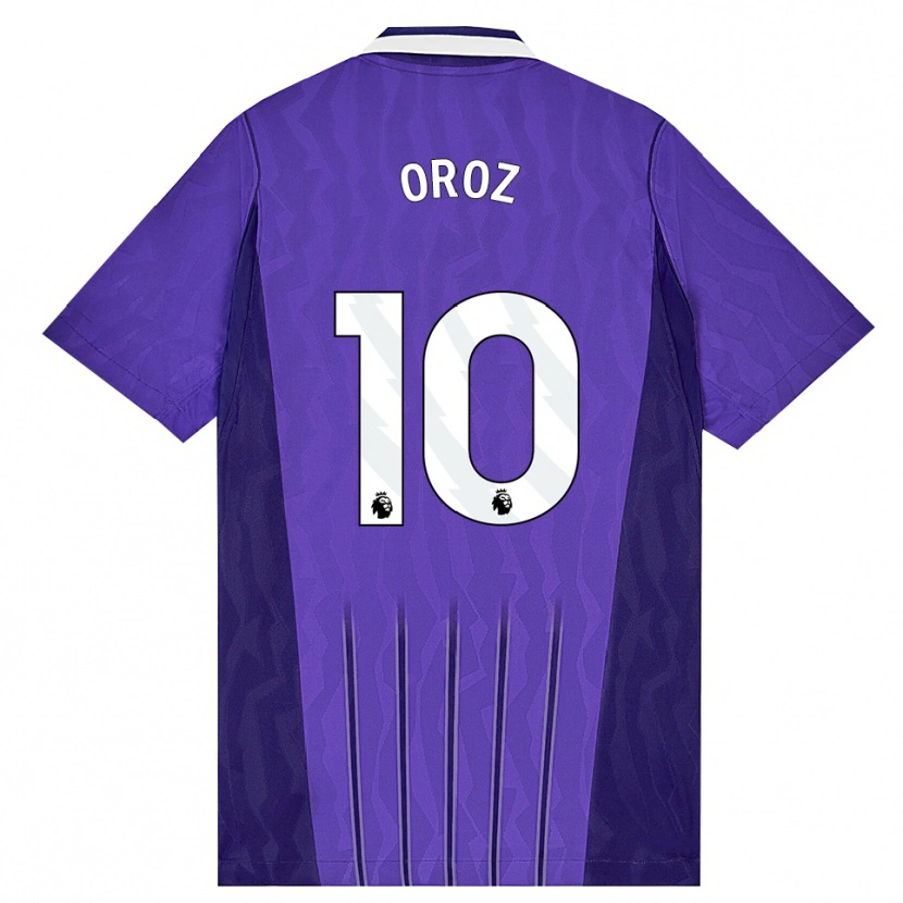 Danxen Men Maite Oroz #10 Purple White Third Jersey 2026/27 T-Shirt