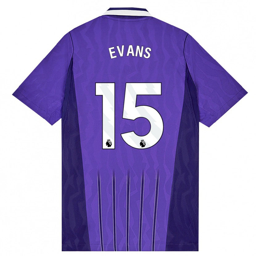 Danxen Men Ted Evans #15 Purple White Third Jersey 2026/27 T-Shirt