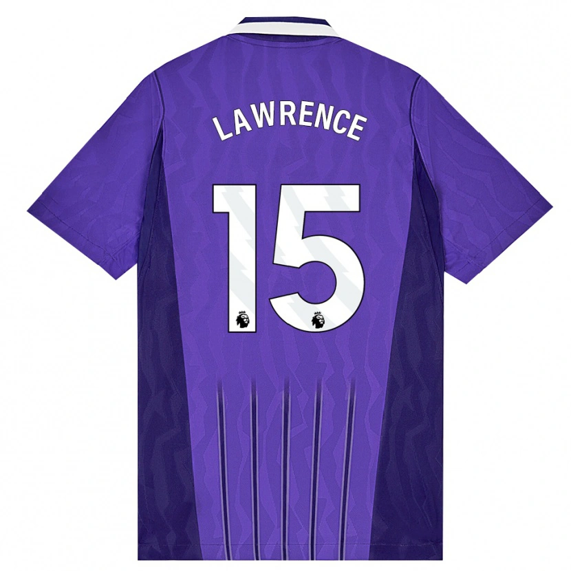 Danxen Men Donte Lawrence #15 Purple White Third Jersey 2026/27 T-Shirt