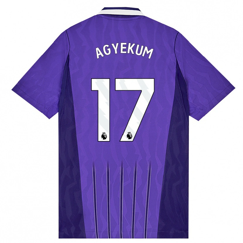 Danxen Men Ezra Agyekum #17 Purple White Third Jersey 2026/27 T-Shirt