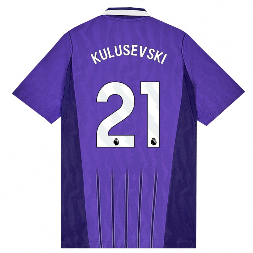 Danxen Men Dejan Kulusevski #21 Purple White Third Jersey 2026/27 T-Shirt