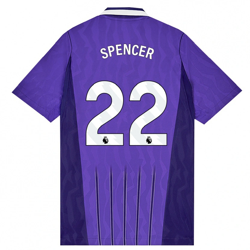 Danxen Men Rebecca Spencer #22 Purple White Third Jersey 2026/27 T-Shirt