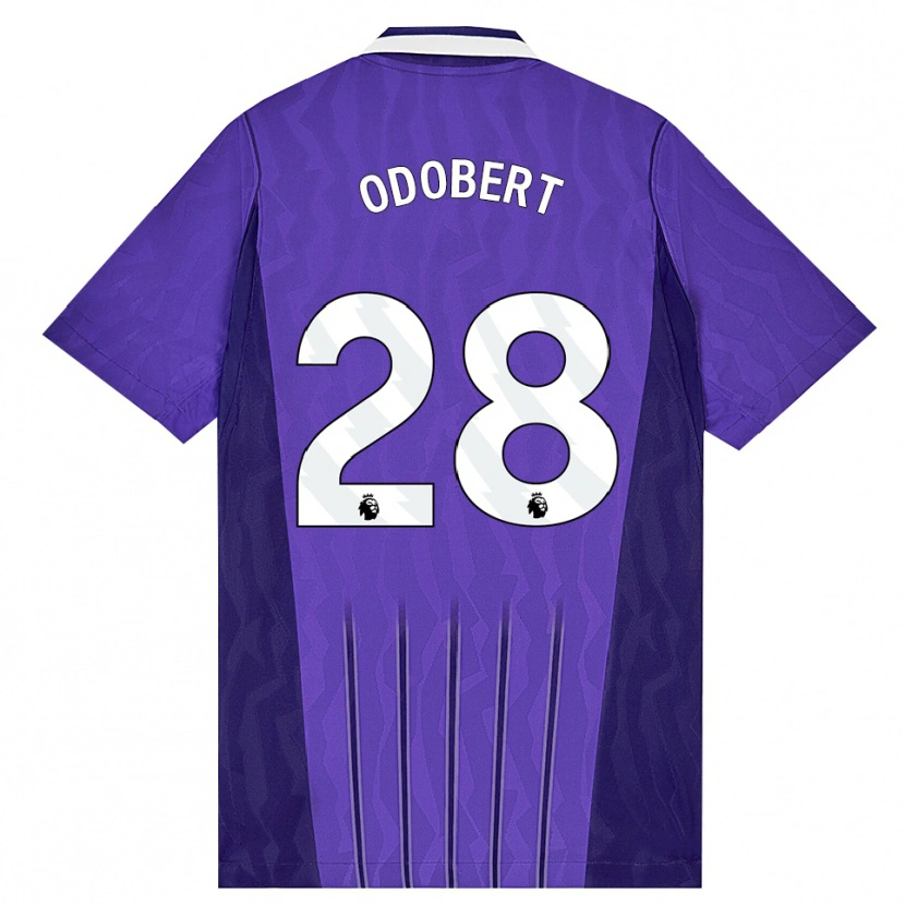 Danxen Men Wilson Odobert #28 Purple White Third Jersey 2026/27 T-Shirt