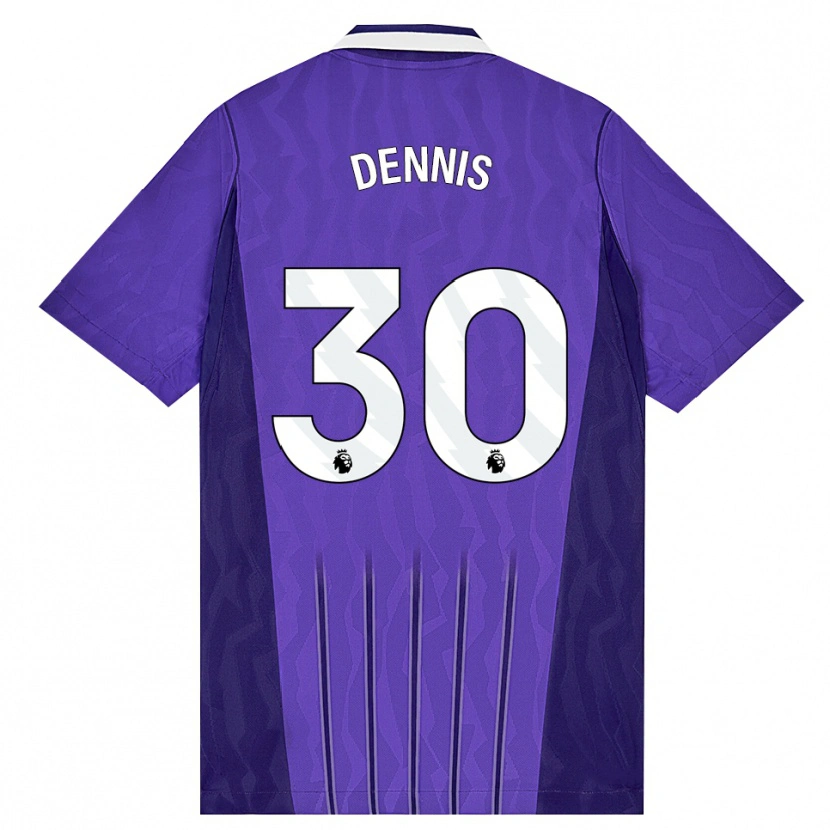 Danxen Men Araya Dennis #30 Purple White Third Jersey 2026/27 T-Shirt