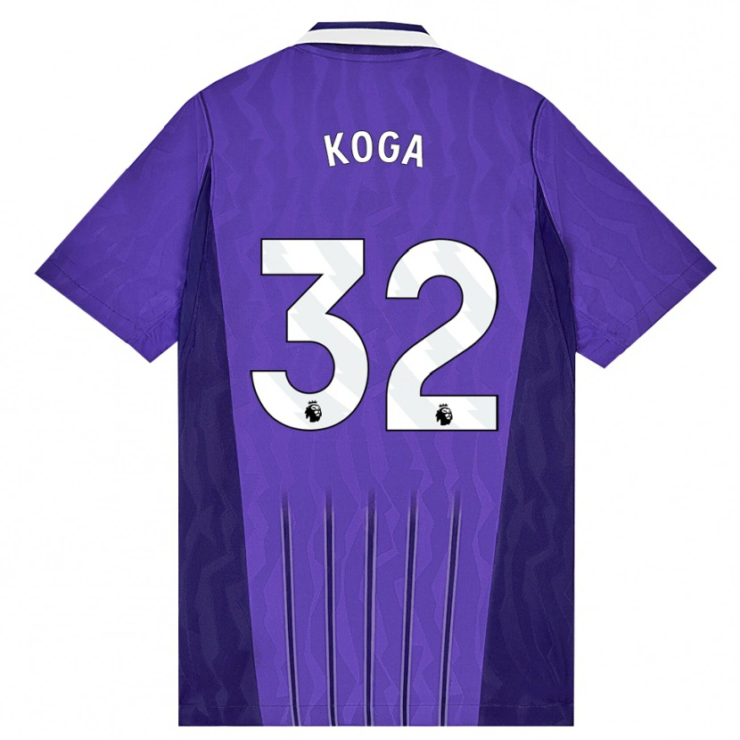 Danxen Men Tōko Koga #32 Purple White Third Jersey 2026/27 T-Shirt