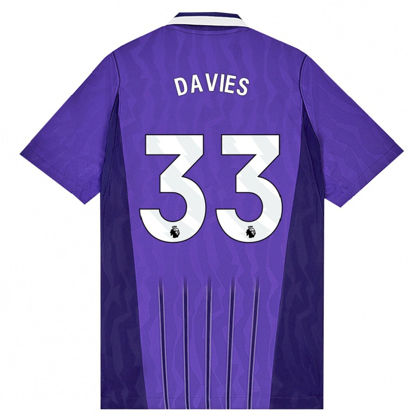 Danxen Men Ben Davies #33 Purple White Third Jersey 2026/27 T-Shirt