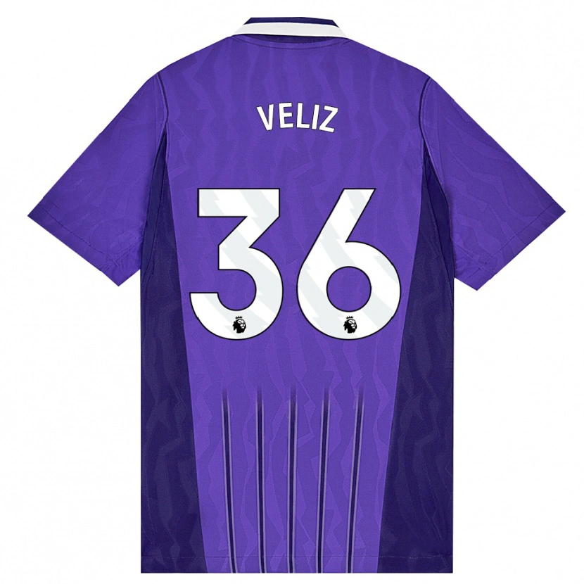 Danxen Men Alejo Véliz #36 Purple White Third Jersey 2026/27 T-Shirt