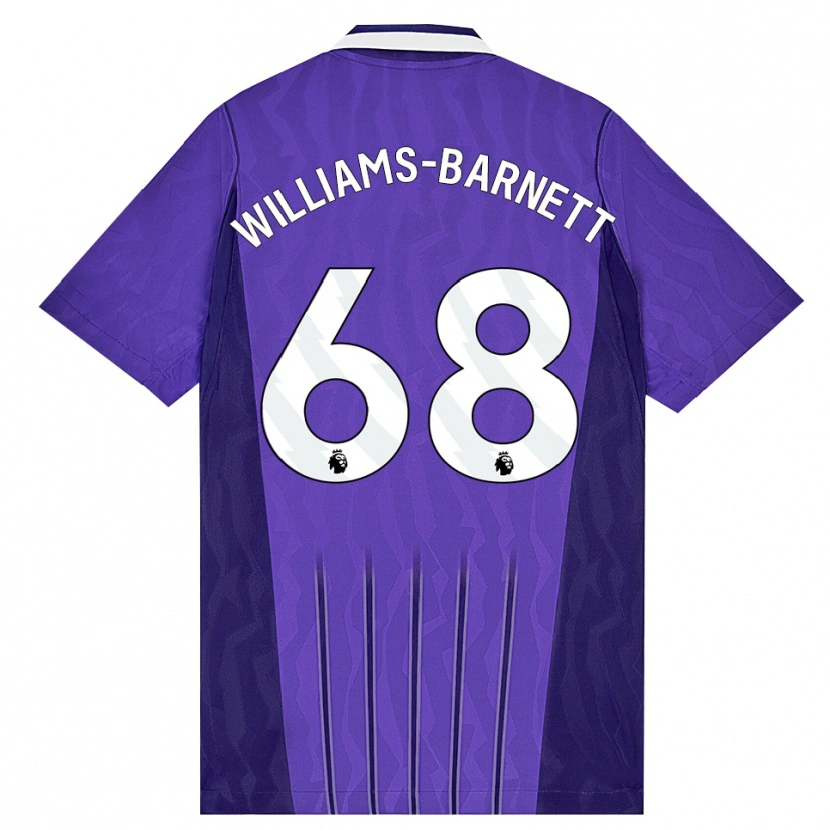 Danxen Men Luca Williams-Barnett #68 Purple White Third Jersey 2026/27 T-Shirt