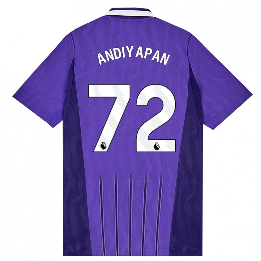 Danxen Men William Andiyapan #72 Purple White Third Jersey 2026/27 T-Shirt
