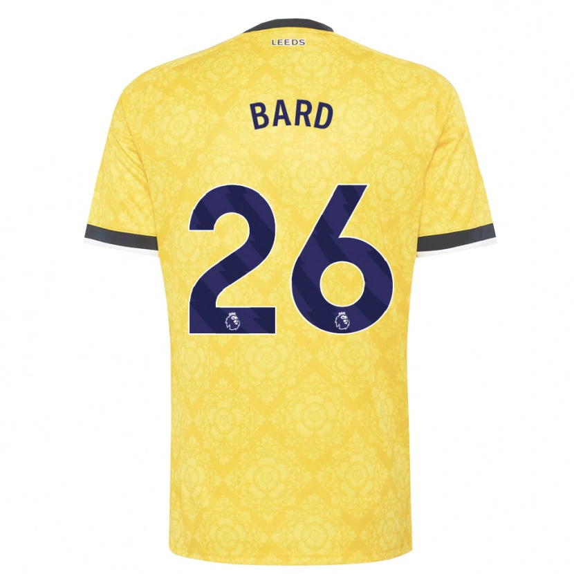 Danxen Men Melvin Bard #26 Yellow White Black Away Jersey 2026/27 T-Shirt