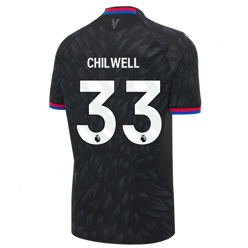 Danxen Men Ben Chilwell #33 Black Blue Red Away Jersey 2026/27 T-Shirt