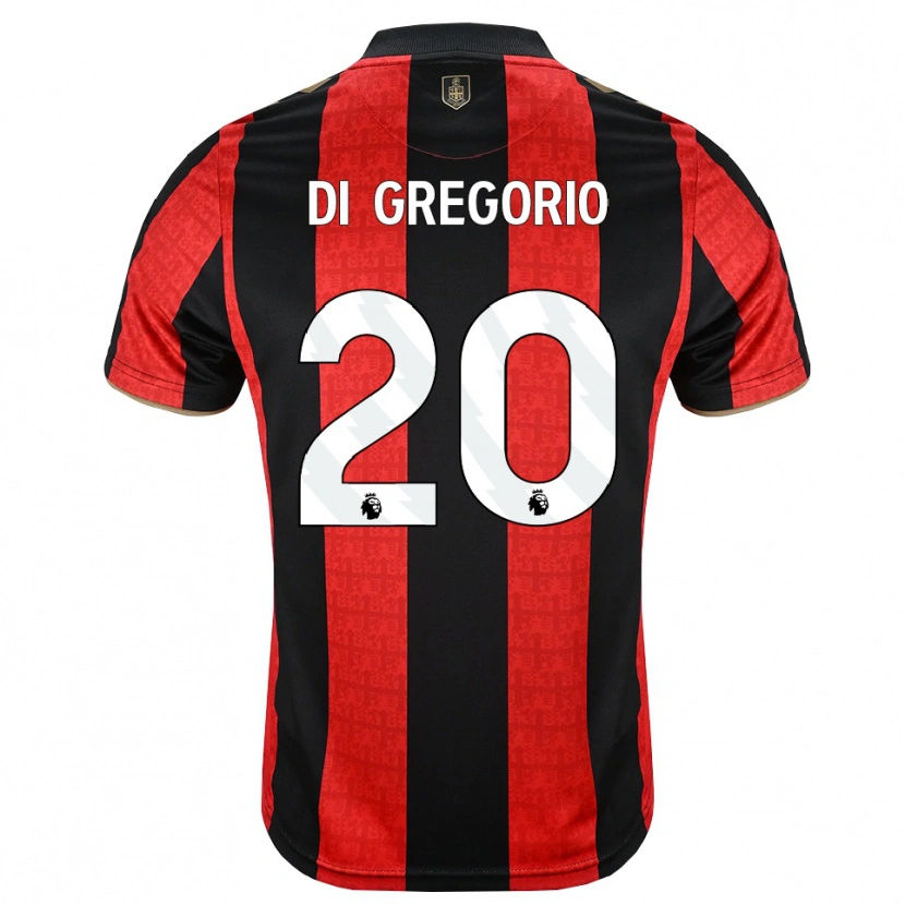 Danxen Men Michele Di Gregorio #20 Goldenrod Red Black Home Jersey 2026/27 T-Shirt