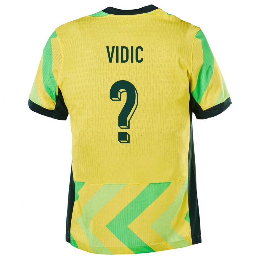 Danxen Kid Australia Justin Vidic #0 Golden Home Jersey 24-26 T-Shirt