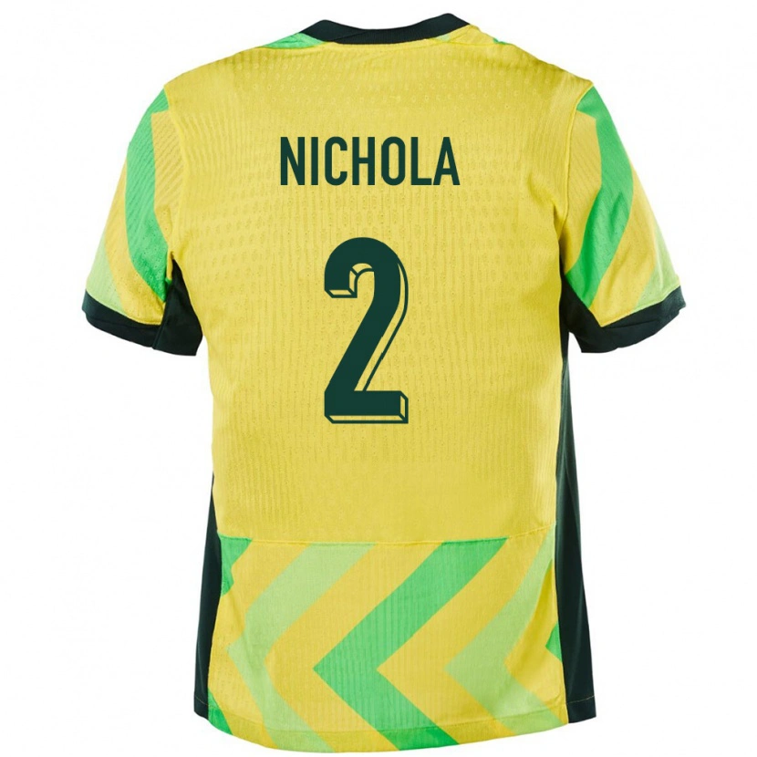 Danxen Kid Australia Malual Nichola #2 Golden Home Jersey 24-26 T-Shirt