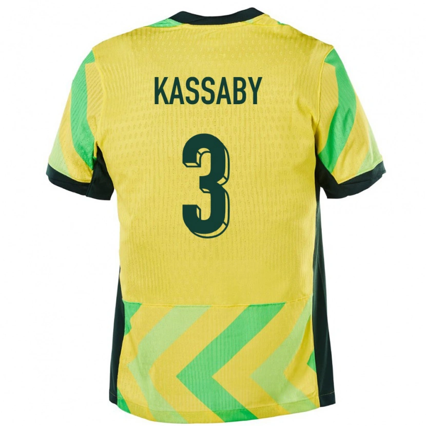 Danxen Kid Australia Zayd Kassaby #3 Golden Home Jersey 24-26 T-Shirt