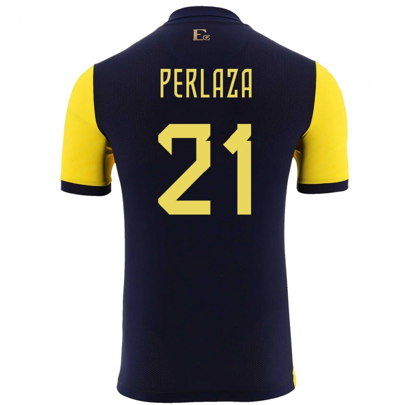 Danxen Kid Ecuador Ronald Perlaza #21 Yellow Home Jersey 24-26 T-Shirt