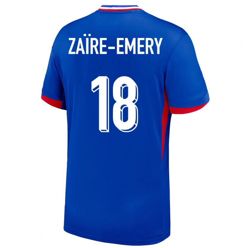 Danxen Kid France Warren Zaïre-Emery #18 Blue Home Jersey 24-26 T-Shirt