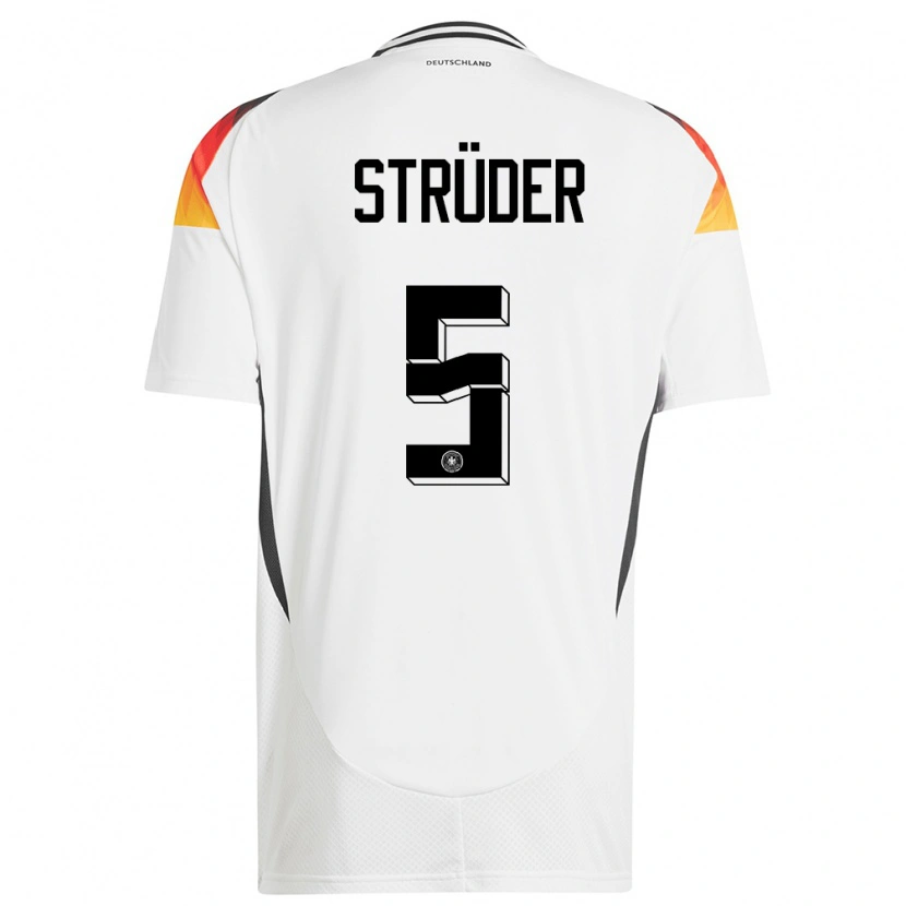 Danxen Kid Germany Mika Strüder #5 White Home Jersey 24-26 T-Shirt