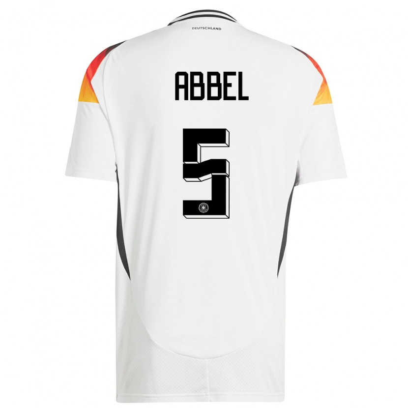 Danxen Kid Germany Erik Abbel #5 White Home Jersey 24-26 T-Shirt