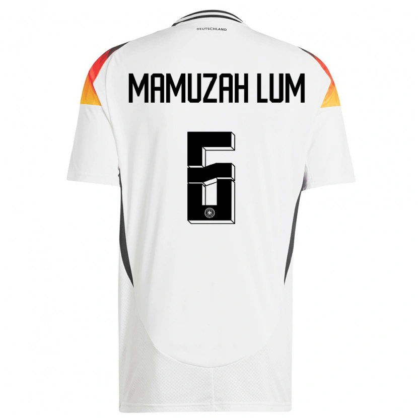 Danxen Kid Germany Boris Mamuzah Lum #6 White Home Jersey 24-26 T-Shirt