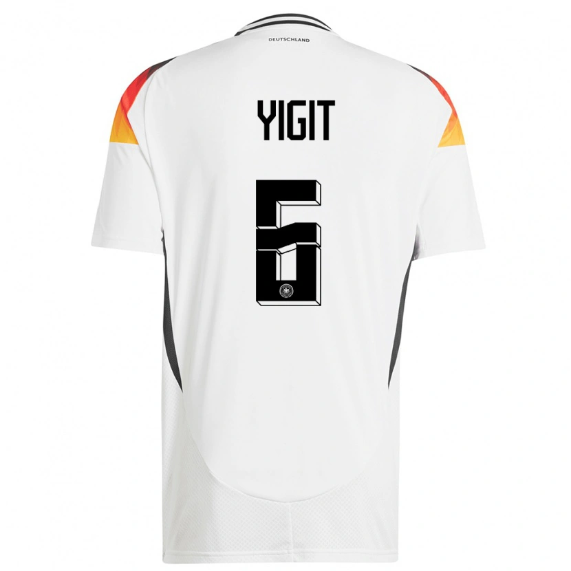 Danxen Kid Germany Ertugrul Yigit #6 White Home Jersey 24-26 T-Shirt