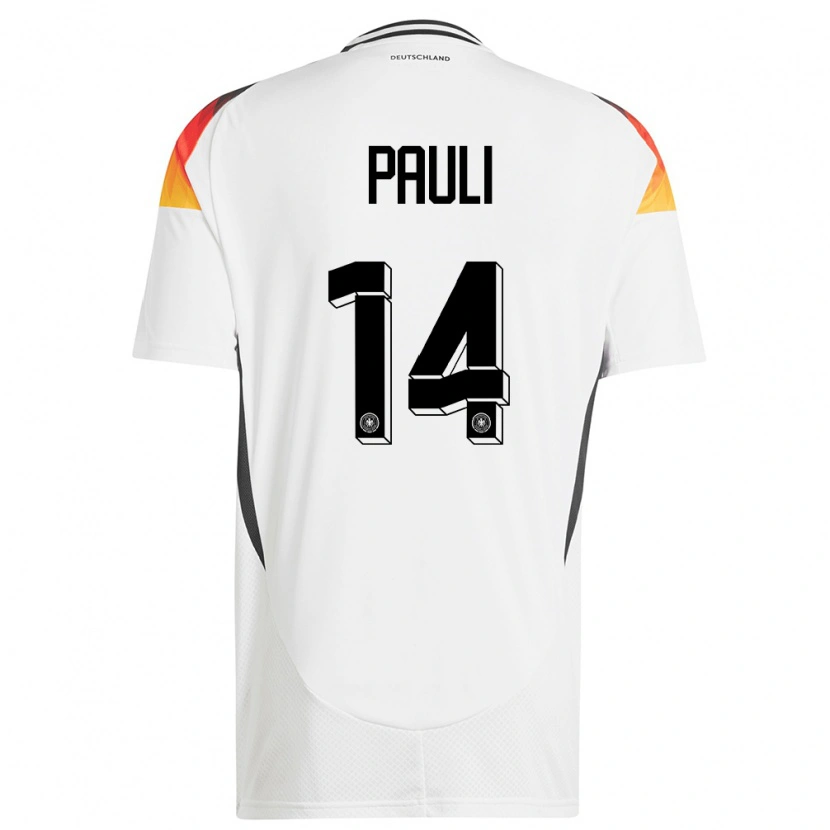 Danxen Kid Germany Julian Pauli #14 White Home Jersey 24-26 T-Shirt