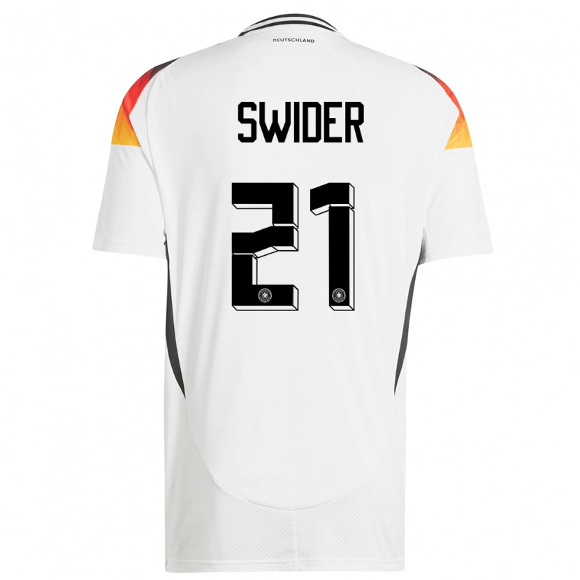 Danxen Kid Germany Niklas Swider #21 White Home Jersey 24-26 T-Shirt