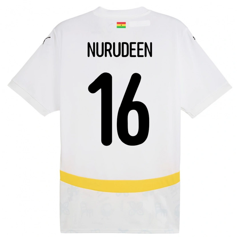 Danxen Kid Ghana Abdul Nurudeen #16 White Home Jersey 24-26 T-Shirt