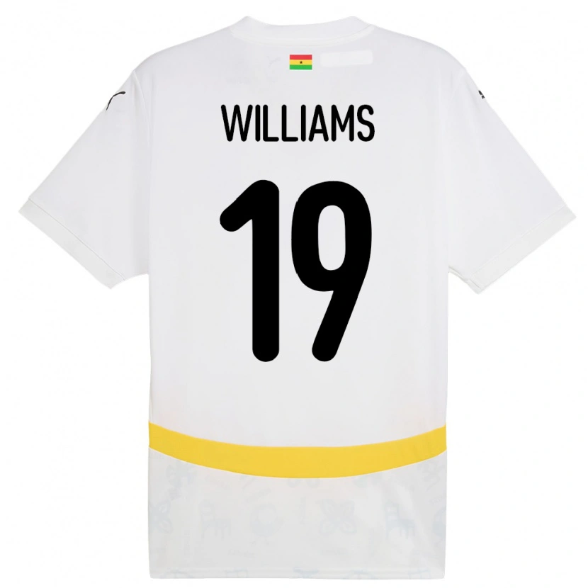 Danxen Kid Ghana Iñaki Williams #19 White Home Jersey 24-26 T-Shirt