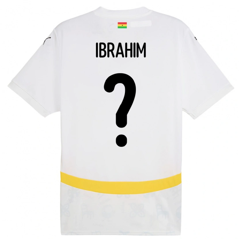 Danxen Kid Ghana Hafiz Ibrahim #0 White Home Jersey 24-26 T-Shirt
