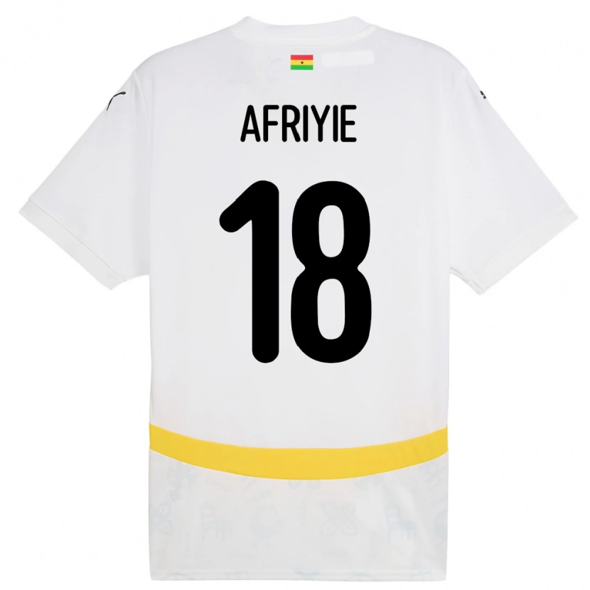 Danxen Kid Ghana Daniel Afriyie #18 White Home Jersey 24-26 T-Shirt