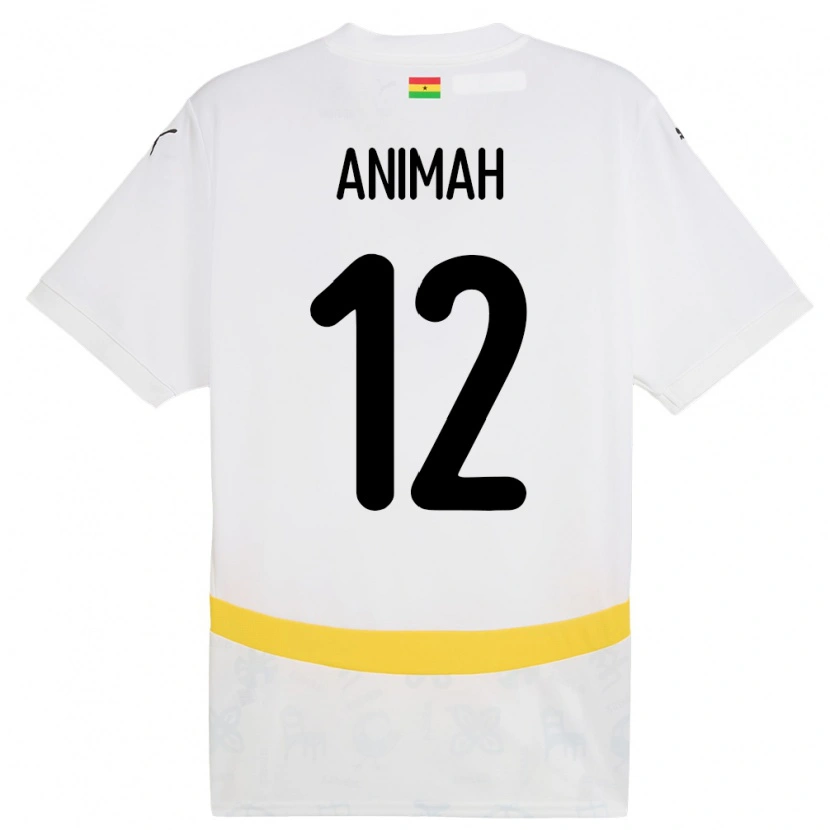 Danxen Kid Ghana Grace Animah #12 White Home Jersey 24-26 T-Shirt